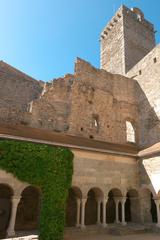 Detailed view of Sant Pere de Rodes Monastery, Catalonia, Spain