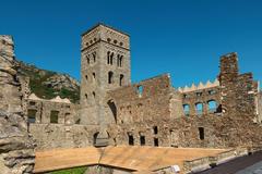 Kloster Sant Pere de Rodes, bergseitige Ansicht