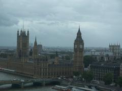 Big Ben and the Houses of Parliament viewed from the London Eye