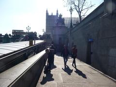 Victoria Embankment footpath in Westminster, London