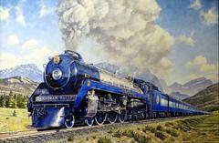 Canadian Pacific Railway painting at Whyte Museum