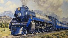 Canadian Pacific Railway painting at Whyte Museum