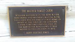 Mather Family Cabin Label