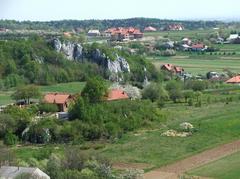 Wierzchowie village landscape in Małopolskie Voivodeship