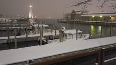 Two U.S.B.P. SAFE Boats in Detroit River winter 2016 snow storm