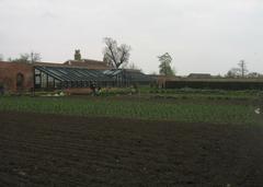 A fine greenhouse in Wimpole Hall walled garden