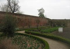 A lone beehive in Wimpole Hall walled garden