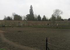 Wimpole Hall walled garden in early spring