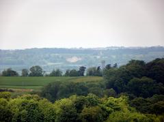 View towards Wimpole Hall from Chilterns edge