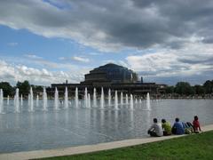 Multimedia fountain under the Centennial Hall