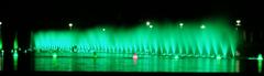 Wrocław multimedia fountain at night