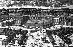 Engraving of Grand Trianon by Aveline, 1687-88