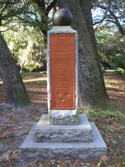 Yellow Bluff Fort State Park monument