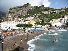 panoramic view of the Amalfi coast