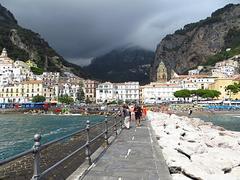 Amalfi coast panoramic view