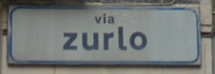 road plaque dedicated to Count Giovanni Zurlo lord of Angri SA