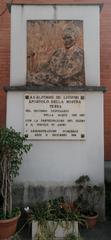 Relief terracotta slab depicting Sant'Alfonso De' Liguori