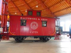 Classic wooden B&O Railroad caboose C-1775 with cupola