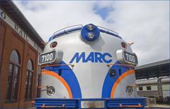 MARC diesel locomotive No. 7100 at B&O Railroad Museum