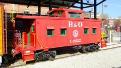 B&O Red Caboose C-2222 at B&O Railroad Museum in Baltimore