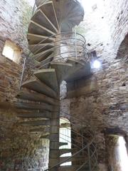 Spiral staircase inside the tower of St. Barbarakapelle