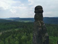 Barbarine rock formation from the Pfaffenstein viewpoint