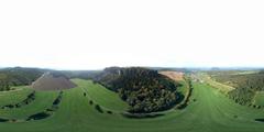 aerial panoramic view of Elbe Sandstone Mountains Pfaffenstein