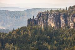 View of Gohrisch mountain in Saxon Switzerland