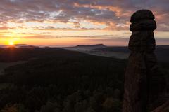 Pfaffenstein with Barbarine rock formation