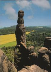 Barbarine rock formation in Sächsische Schweiz