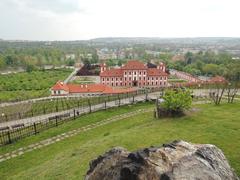 View of Troja Chateau in Prague from botanical garden