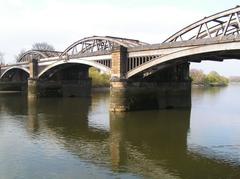 Barnes Railway Bridge over the River Thames in London