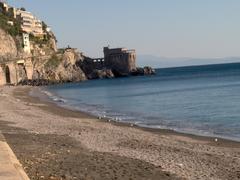 Maiori beach on a sunny day