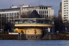 The Bastei in Cologne during the Rhine flood in December 2012