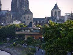 Scenic view of Cologne's Rhine riverbank