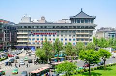 Xi’an cityscape with historical landmarks and modern buildings