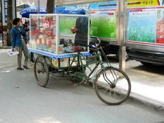 A packed lunch in a plastic container with various Chinese dishes