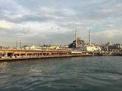 Galata Bridge over Golden Horn in Istanbul