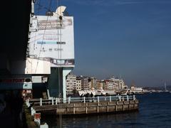 Scenic view of the Bosphorus with Istanbul landmarks on December 5, 2013