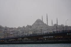 Bosphorus Strait with a scenic view of Istanbul, featuring boats and the cityscape