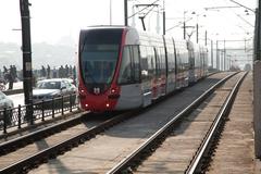 Alstom Citadis X-04 tram on Galata Bridge