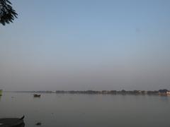 Belur Math Temple with lush greenery and clear sky