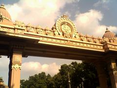 Belur Math entrance gate with symbols of all religions