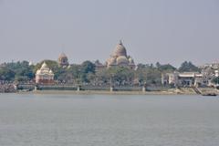 Belur Math photographed from a ghat in Baranagar