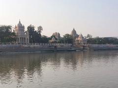 Belur Math temple complex with reflections in water