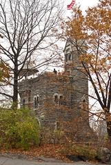 Belvedere Castle in the rain