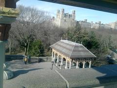 Belvedere Castle exterior in Central Park during winter