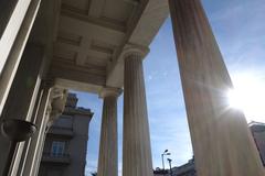 Ancient marble pylards at Benaki Museum