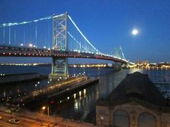 Ben Franklin Bridge at twilight