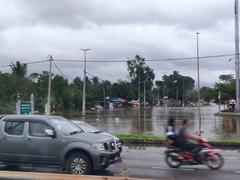 flooded area in Perkampungan Air Isap during December 2021 Malaysian floods